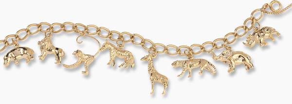 safari animal charm bracelet