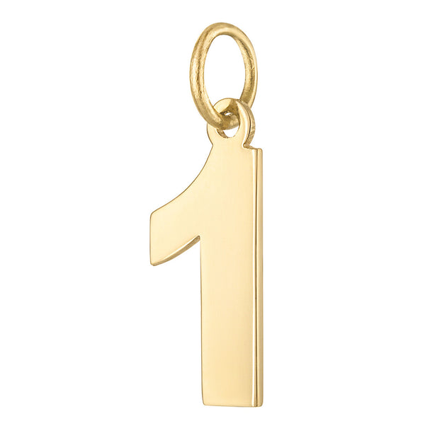 Custom Number Collection 14K Gold Charm