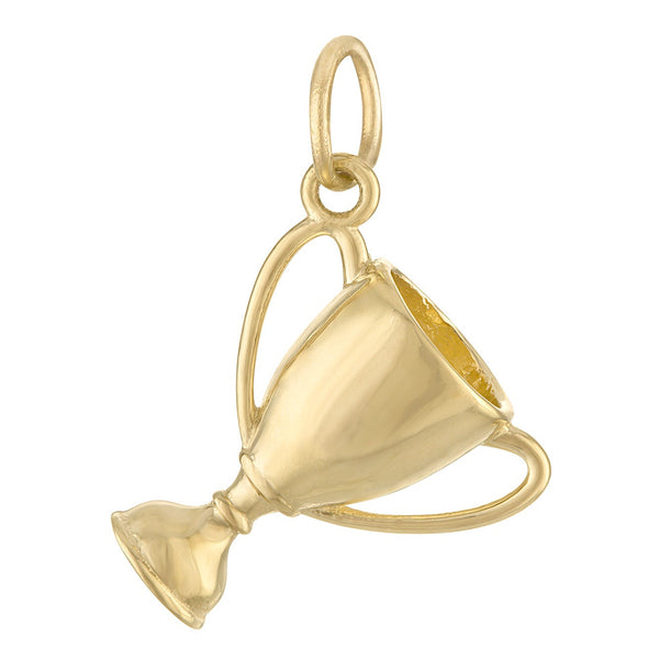 Engravable Trophy 14K Gold Charm