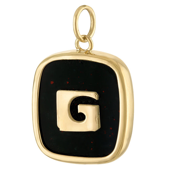 Vintage Bloodstone Letter