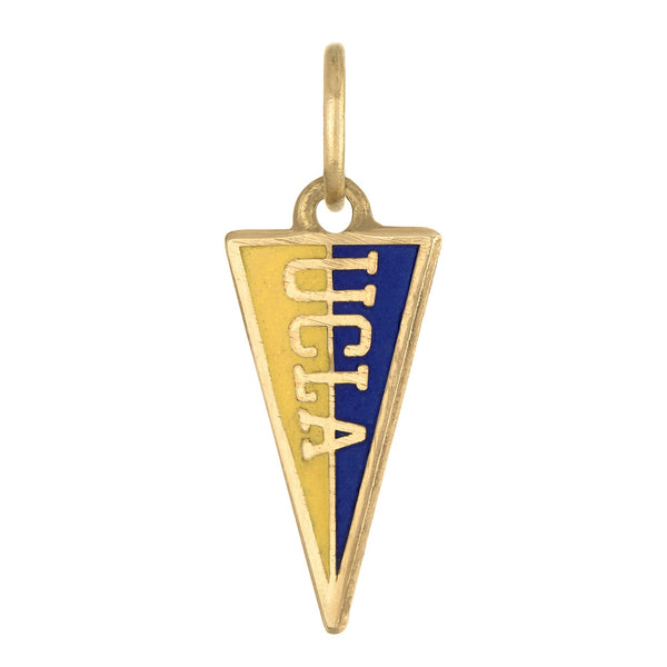 Vintage UCLA Pennant 14K Gold Charm
