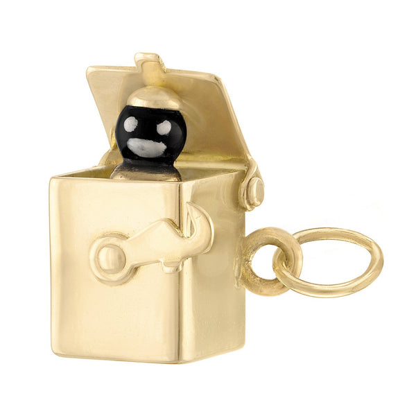 Vintage Jack in the Box 14k Gold Charm