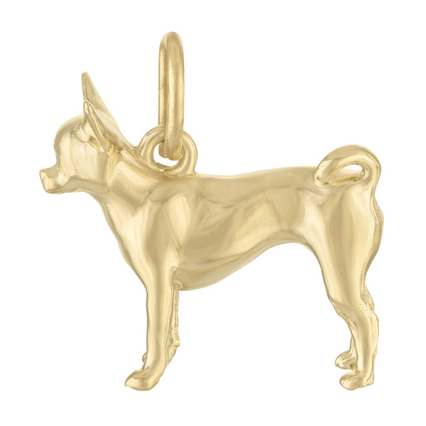 Chihuahua 14K Gold Charm