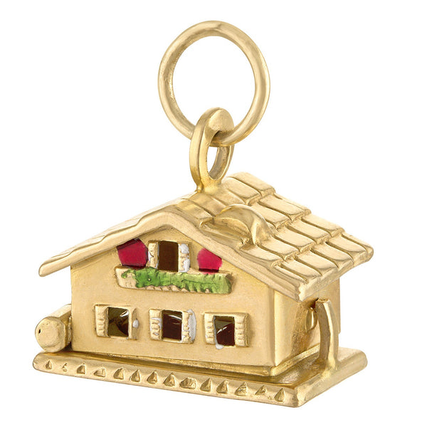 Vintage Love Shack 18k Gold Charm
