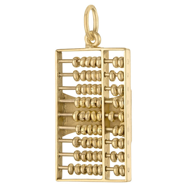 Vintage Movable Abacus 14K Gold Charm