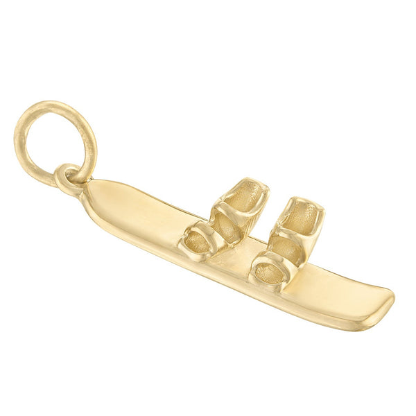 Snowboard 14K Gold Charm