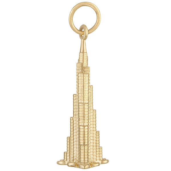 Burj Khalifa 14K Gold Charm