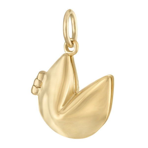 Fortune Cookie 14K Gold Charm