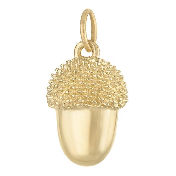 Acorn 14k Gold Charm