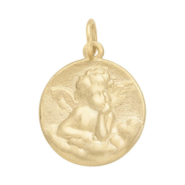 Sweet Cherub 14K Gold Charm