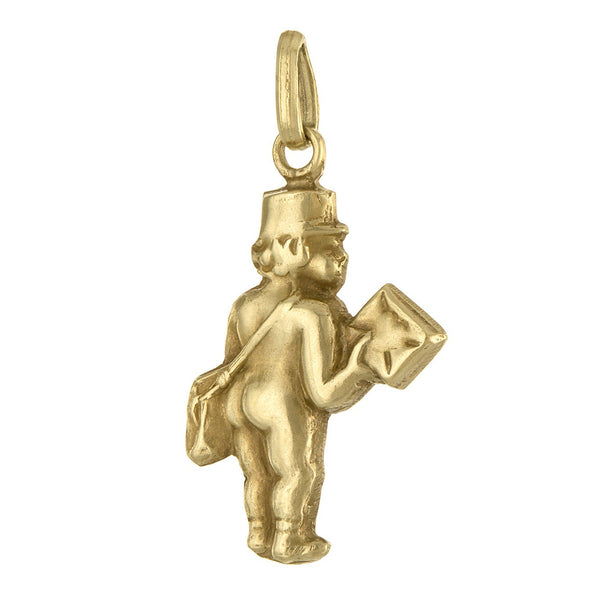 Vintage Little Love Mailman 14k Gold Charm