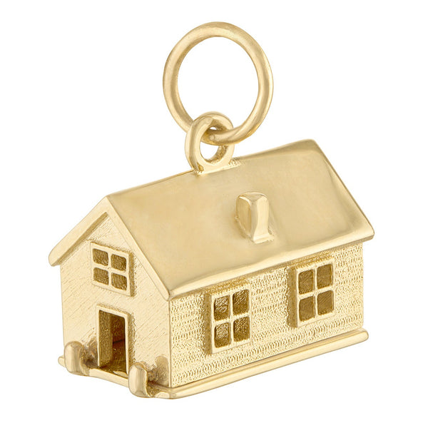 Movable House 14K Gold Charm