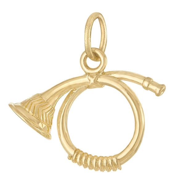 French Horn 14K Gold Charm