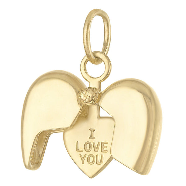 Hidden Message Heart 14K Gold Charm