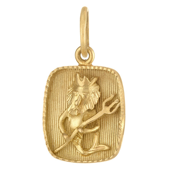 Vintage Pisces 18k Gold Charm