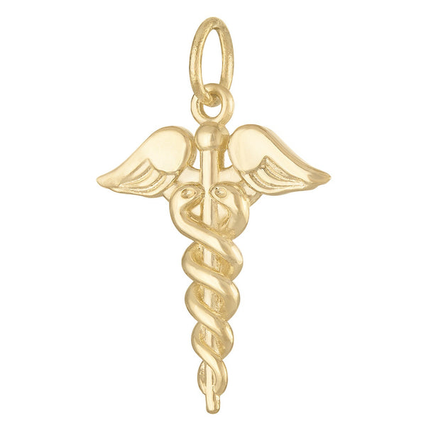 Caduceus 14k Gold Charm