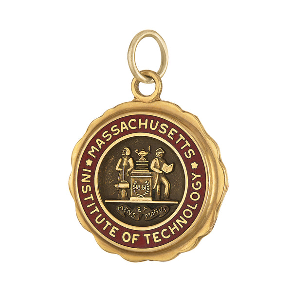 Vintage Massachusetts Institute of Technology Mini 10k Gold Charm