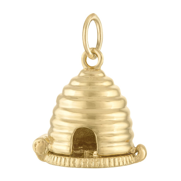 Beehive 14K Gold Charm