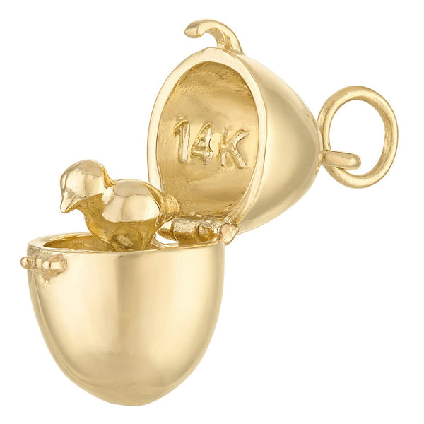Easter Egg 14K Gold Charm