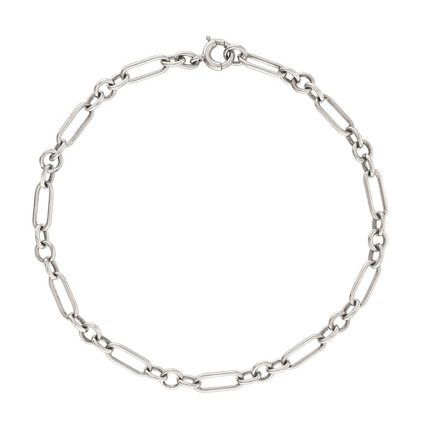 Vintage Long & Short 14k Gold Charm Bracelet