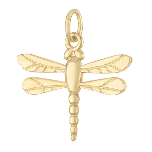 Dragonfly 14k Gold Charm