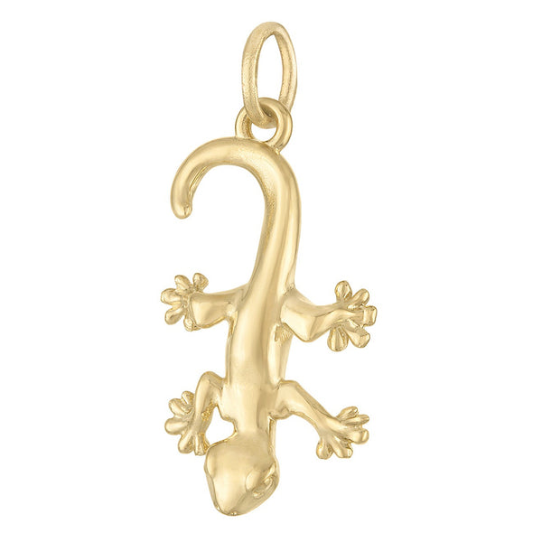 Gecko 14K Gold Charm