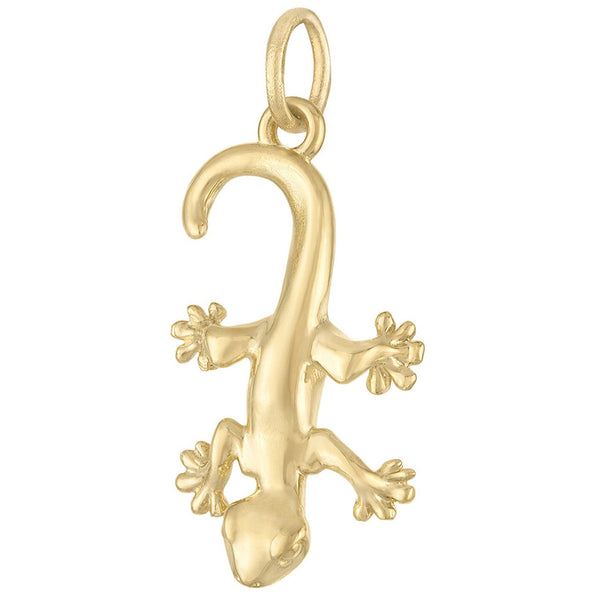 Gecko 14K Gold Charm