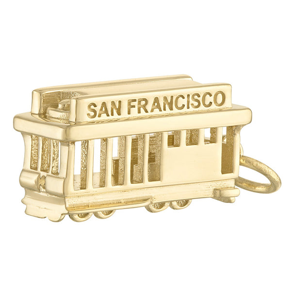San Francisco Trolley 14K Gold Charm