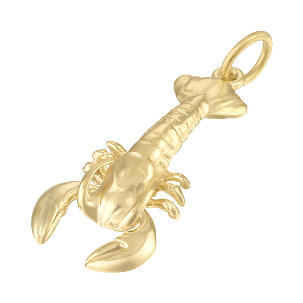 Lobster with Movable Claws 14K Gold Charm