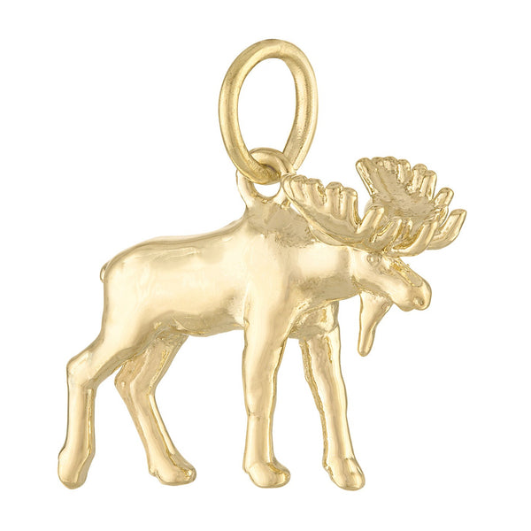 Moose 14k Gold Charm