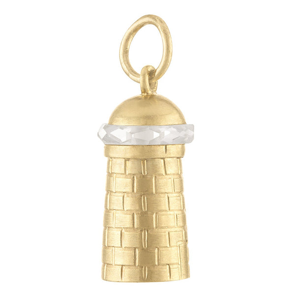 Vintage Lighthouse 14K Gold Charm