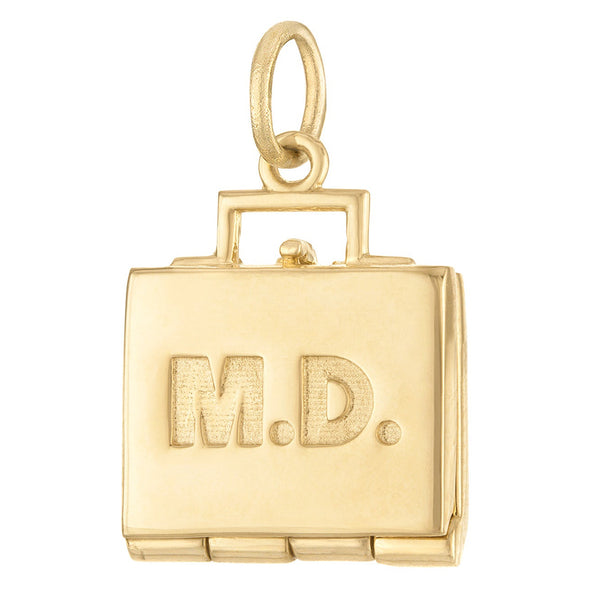 Doctor's Bag 14K Gold Movable Charm