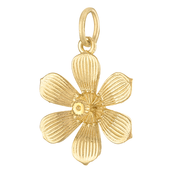 Dogwood Blossom 14K Gold Charm