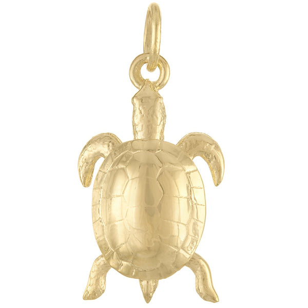 Sea Turtle 14K Gold Charm