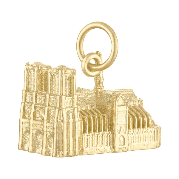 Notre Dame 14K Gold Charm