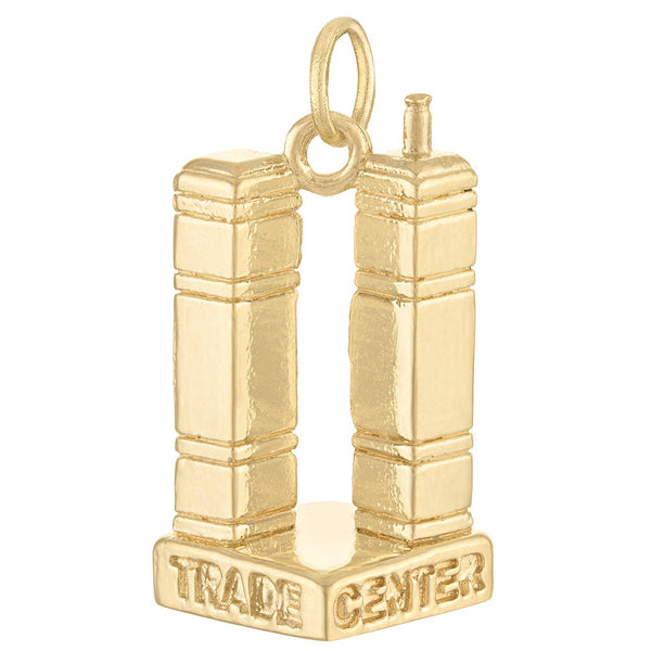 World Trade Center Memorial 14k Gold Charm