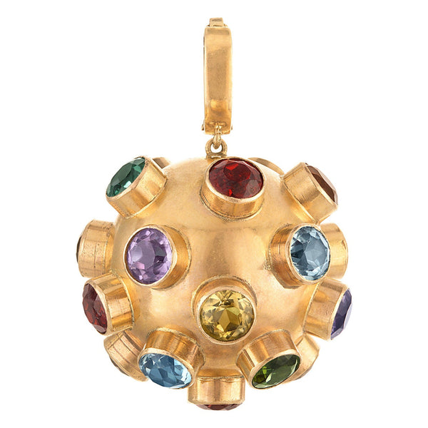 Vintage Gem Sputnik 18k Gold Charm