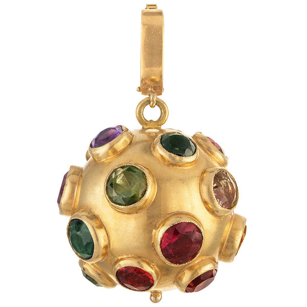 Vintage Gem Sputnik 18k Gold Charm