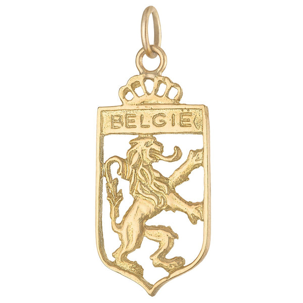 Vintage Belgie Herald 14k Gold Charm