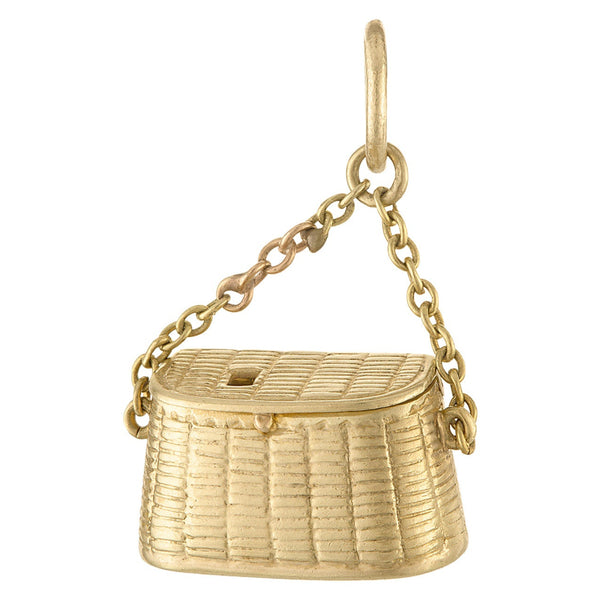 Vintage Tackle Box 14k Gold Charm