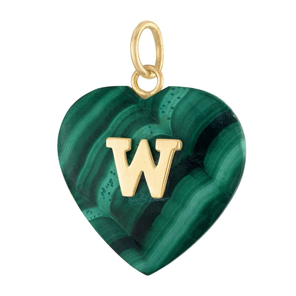 Vintage Malachite Initial