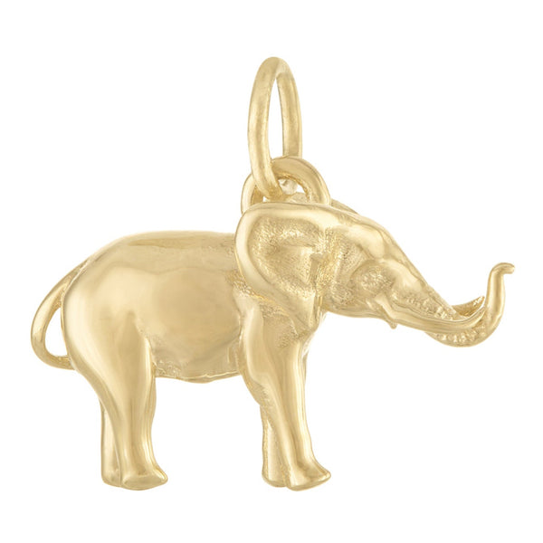 Elephant 14K Gold Charm
