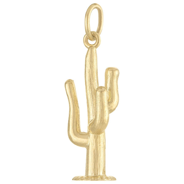 Cactus 14K Gold Charm