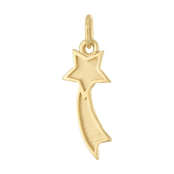 Shooting Star 14k Gold Charm