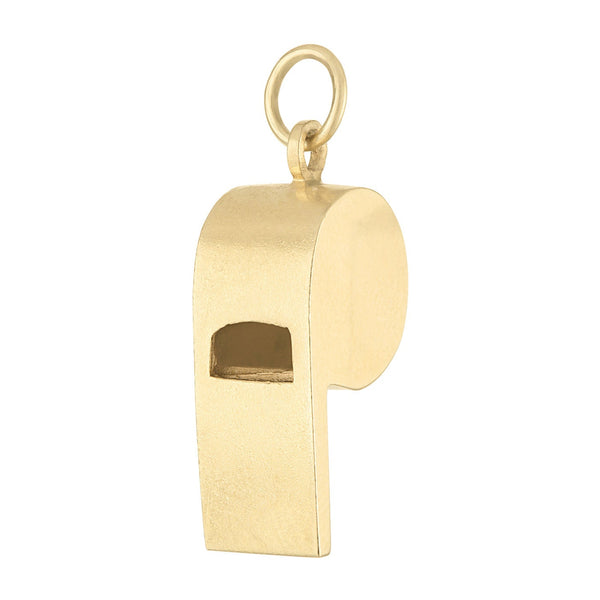 Vintage Whistle 14k Gold Charm