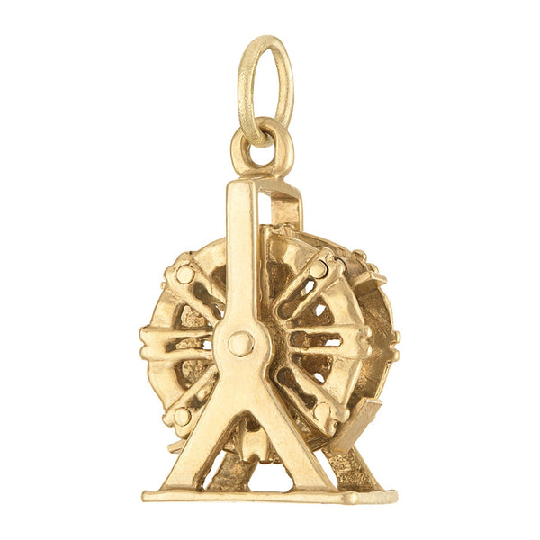 Vintage Ferris Wheel 14K Gold Charm