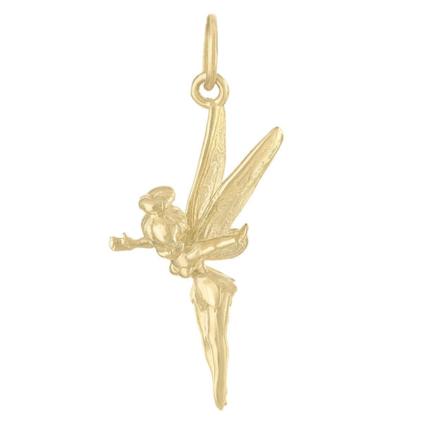 Vintage Tinker Bell Fairy 14k Gold Charm