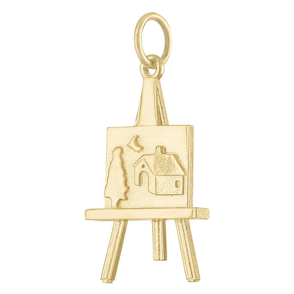 Artist Easel 14K Gold Charm