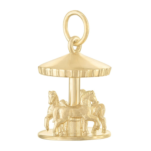 Carousel 14K Gold Charm
