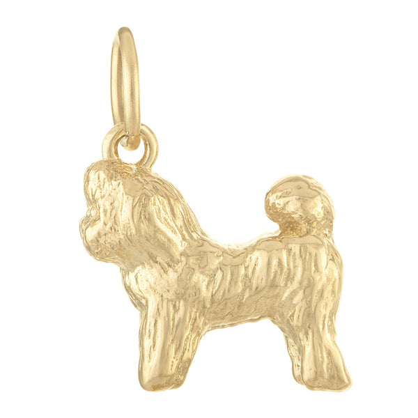 Bichon Frise 14K Gold Charm